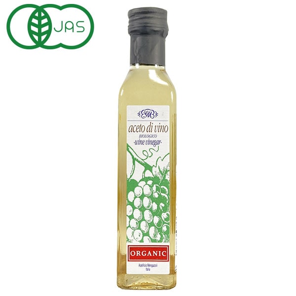 メンガツォーリ 有機白ワインビネガー（250ml）ビン【アリサン】