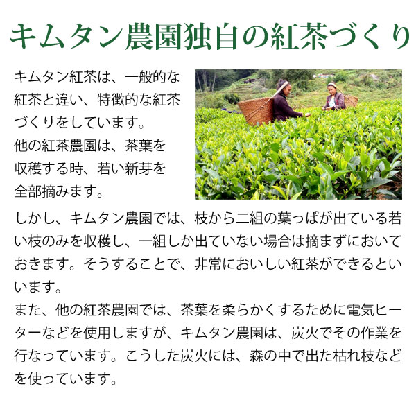 キムタン農場独自の紅茶づくり