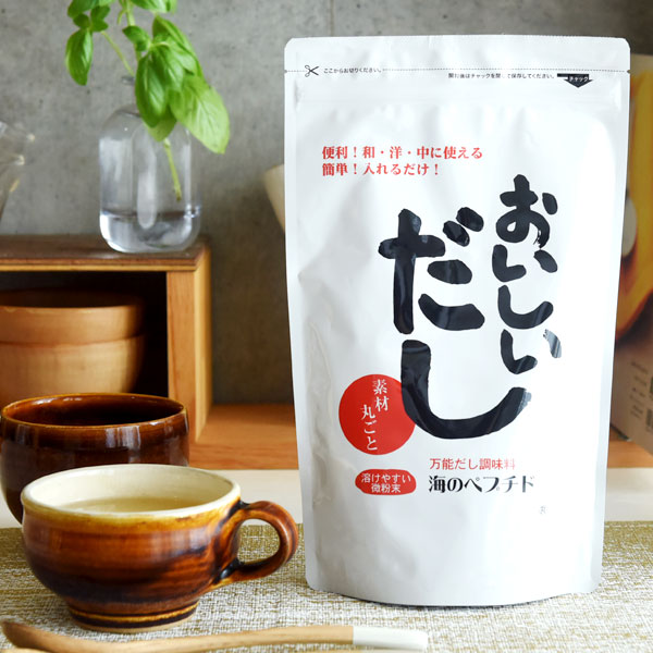 【9月新商品】おいしいだし 海のペプチド 無添加 栄養スープ（500g）【ビーバン】