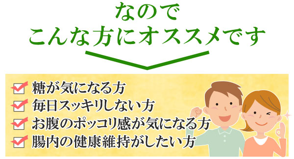 菊芋はこんな方にオススメです！糖が気になる方。毎日スッキリしない方。お腹のポッコリ感が気になる方。腸内の健康維持がしたい方。