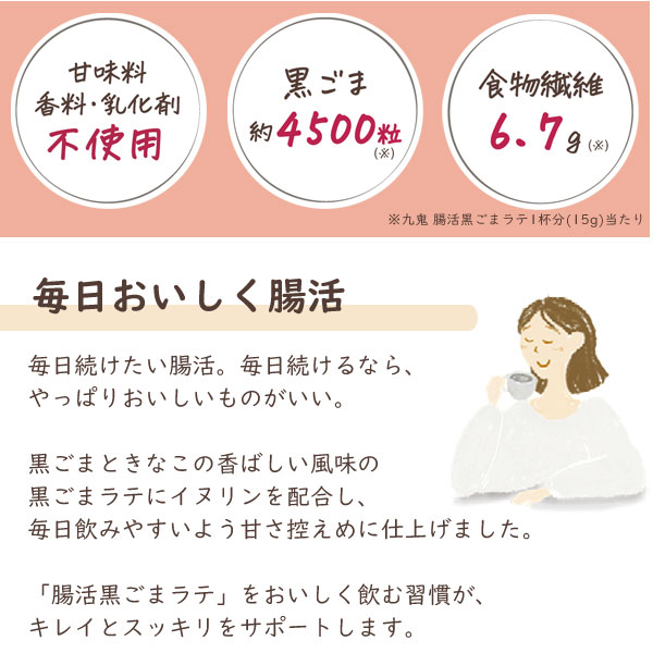 腸活黒ごまラテで毎日おいしく腸活