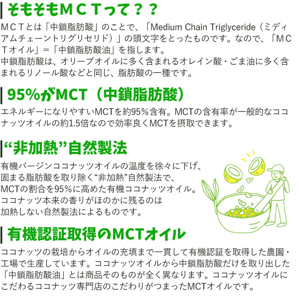 有機ココナッツMCTオイル