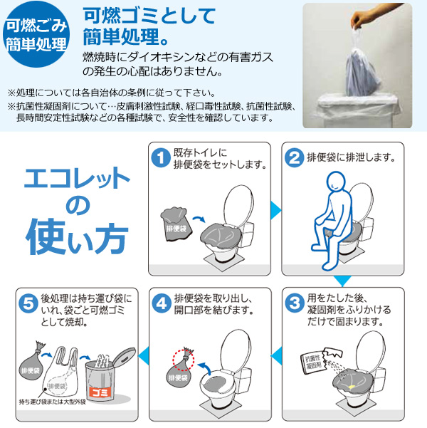 防災トイレセットエコレット100