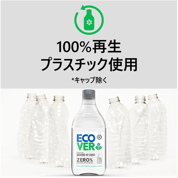 100％再生プラスチック使用（キャップ除く）