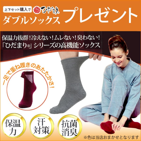 健康肌着 ひだまり チョモランマ 上下セット