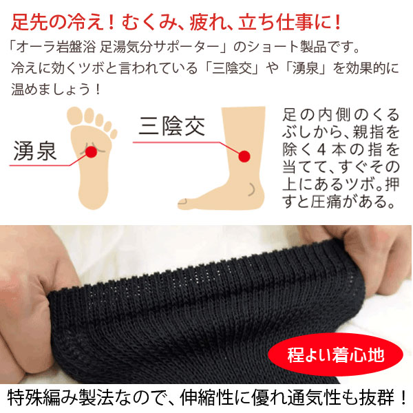 足先の冷え、むくみ、疲れ、立ち仕事に