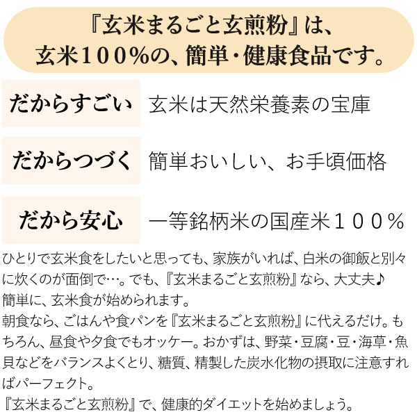 玄米まるごと玄煎粉【山川】