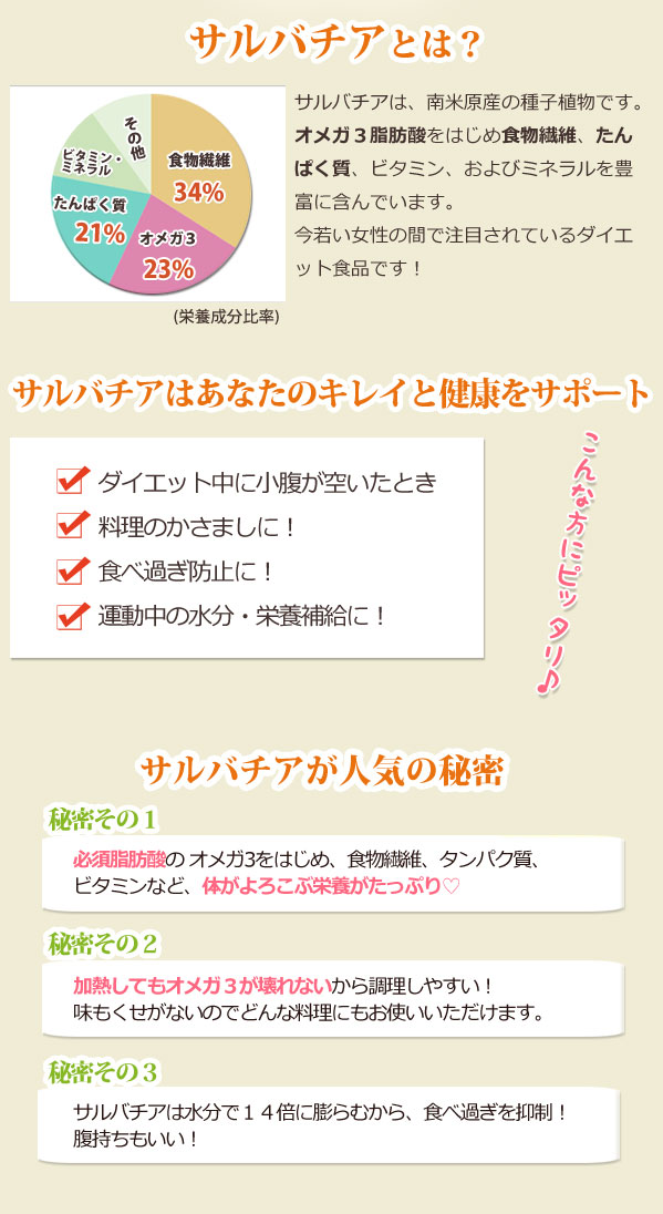 女性の間で話題のダイエットフード!サルバチア