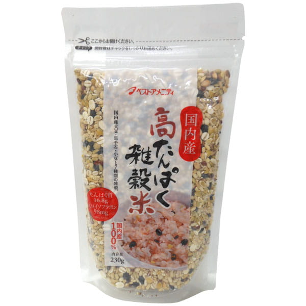【2026年6月中旬より発送予定】【5月新商品】国内産 高たんぱく雑穀米（230g）【ベストアメニティ】
