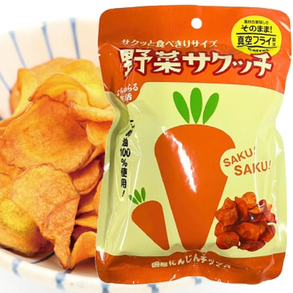 なちゅらる生活 野菜サクッチ国産にんじんチップス 食べきりサイズ（19g）【イー・有機生活】