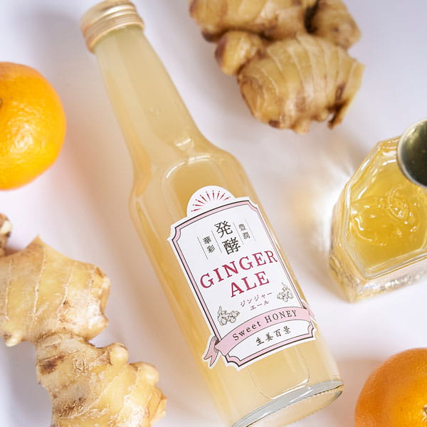 【4月新商品】【夏季限定】生姜百景 発酵ジンジャーエール SweetHoney（250ml）ビン【後藤製菓】