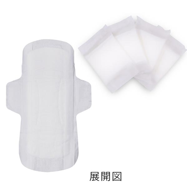 ナチュラムーン 生理用ナプキン（多い日の昼用羽つき）（16個入）【24