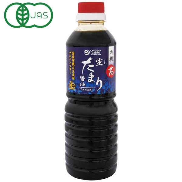 【入荷未定】【数量限定】オーサワの有機茜生たまり醤油（グルテンフリー）（500ml）ペットボトル【オーサワジャパン】