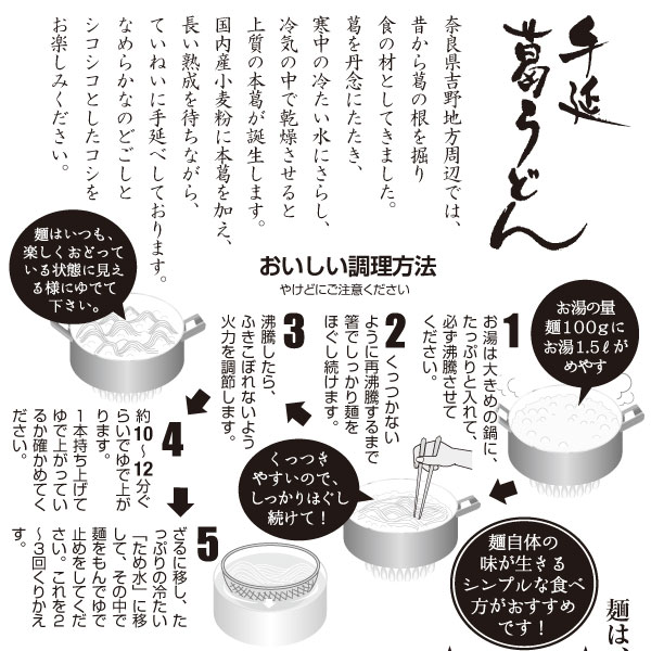 手延吉野葛うどん（200g）【坂利製麺所】