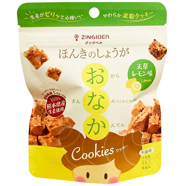 【9月新商品】ほんきのしょうが おなかクッキー 天草レモン味（60g）【ジンジベル】