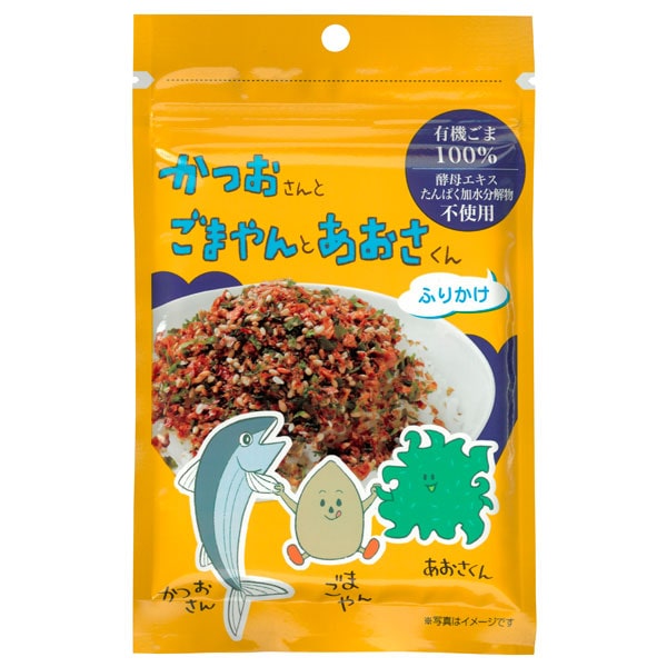 かつおさんとごまやんとあおさくんふりかけ（30g）【和田萬】【クーポン券使用不可】