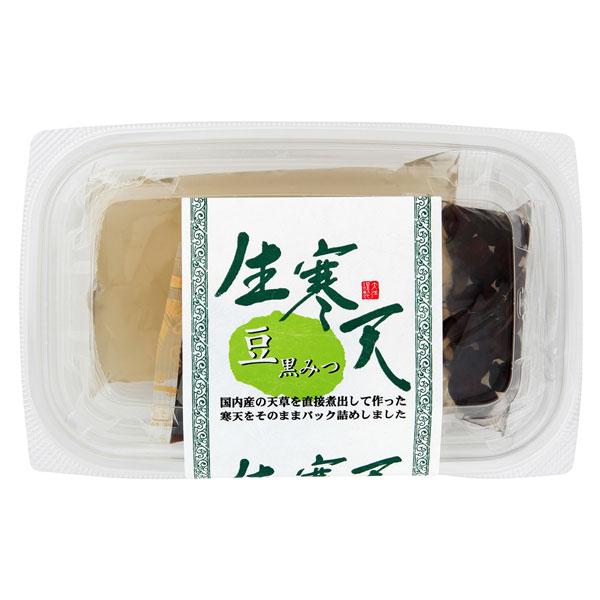 豆かんてん・黒糖みつ155g 48個 送料込 夏季限定】生寒天 あんみつ