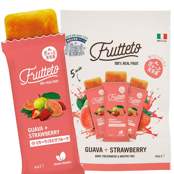 【今季完売】【5月新商品】【数量限定】Frutteto アイスキャンディ（グァバ＆ストロベリー）（40g×5本入）【リブインコンフォート】