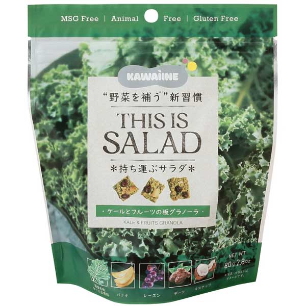 THIS IS SALAD ケールとフルーツの板グラノーラ（80g）【東京バル】