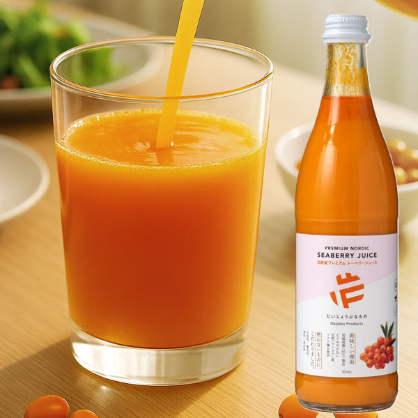 【9月新商品】だいじょうぶなもの 北欧産プレミアム シーベリージュース（500ml）【たかくら新産業】