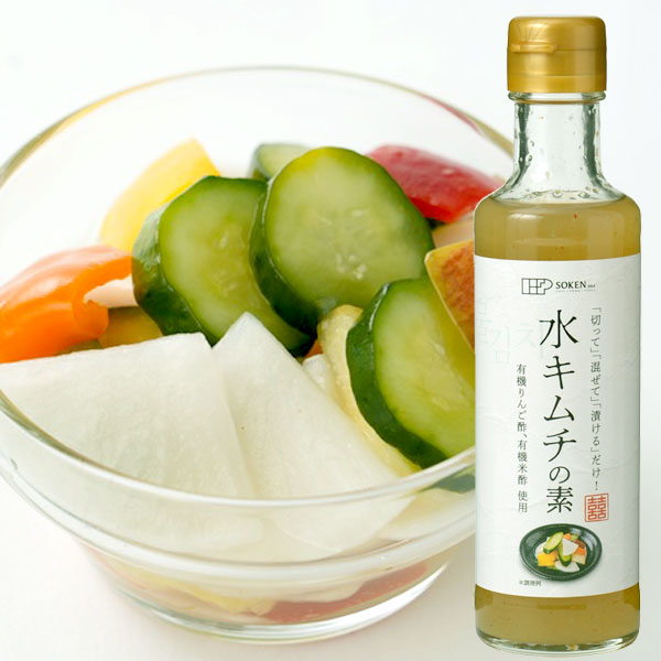 【6月新商品】水キムチの素（190ml）ビン【創健社】