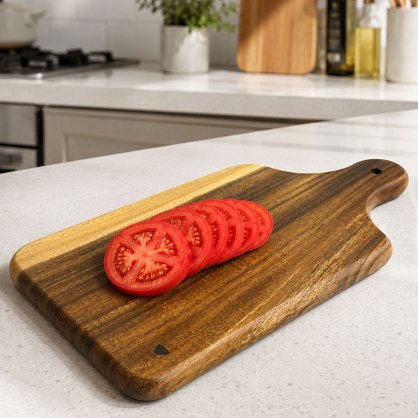 YOKOHAMA WOOD アカシアまな板取手付【TOMATO畑】