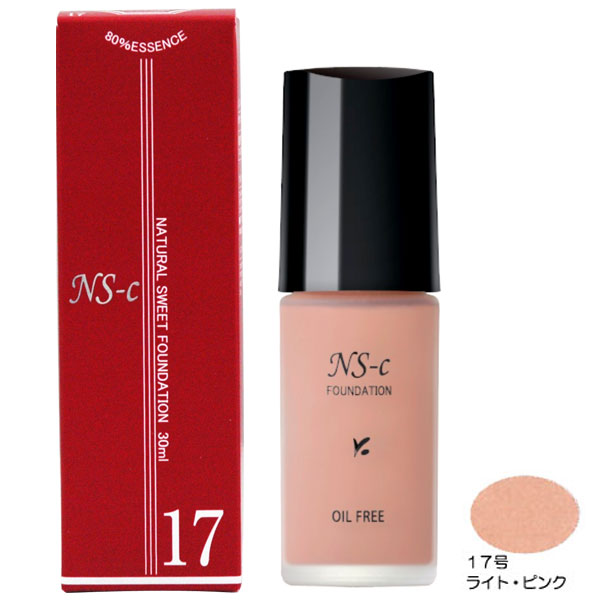 ★★在庫限り★★【得市価格】ナチュラルスィートファンデーションS肌色ミックスタイプ 17号（ライトピンク）（30ml）【ジュポン化粧品本舗】【クーポン券使用不可】〇