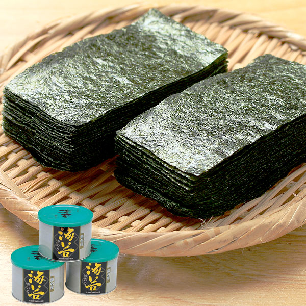 桑名産・特選焼海苔（64枚入×3缶）【みえぎょれん】【直送につき代引・同梱不可】【ムソー夏の厳選ギフト】【クーポン券使用不可】【5％OFF 6月30日まで】