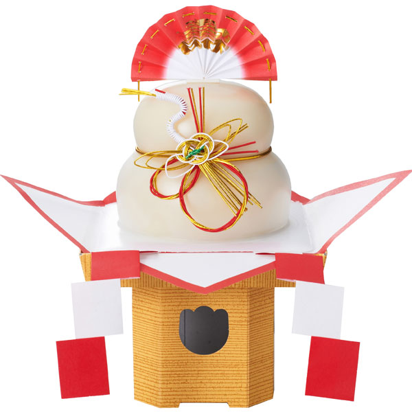 【完売御礼】有機米使用一体型お供え餅白米（500g）（おせち料理単品091常温）【ムソー】【クーポン券使用不可】