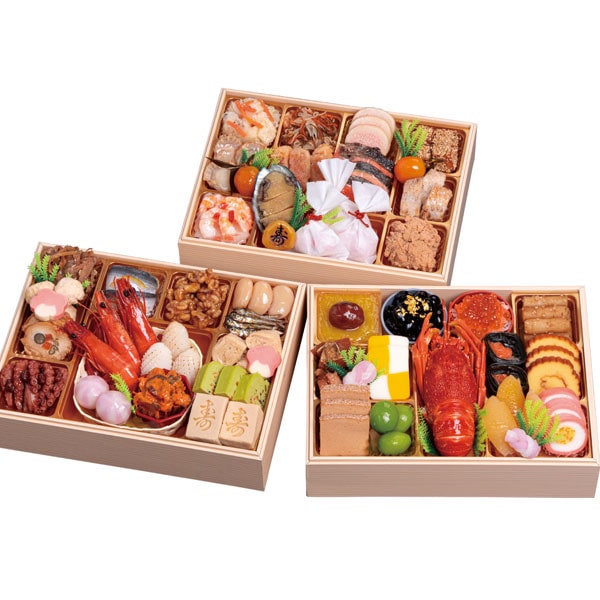 【完売御礼】【数量限定】千賀屋謹製「天寿千」三段重（45品）（重付き）【直送につき代引・同梱不可】【冷凍便】【おせち料理】【クーポン券使用不可】